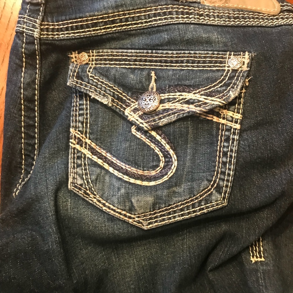 Silver capris